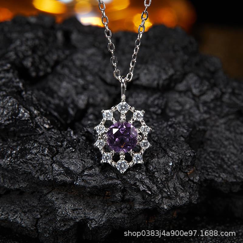 Premium Cooling S925 Sterling Silver Plated 18K Gold Natural Colored Treasure Stud Earrings, Wind Niche Jewelry Does Not Fade