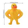 Muscle Duck Statue 3D Desktop Decor Cute Bookshelf Whimsical Figurine Home Accessory Party Favor Funny Gift For Kids Adults