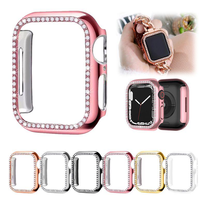 Case Cover Diamond Shell For Apple Iwatch Series 7 Gen 4145mm Protective Bumper