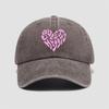 Sweet Heart Printed Visor Baseball Cap  For Man Women Hiking Fishing Vacation
