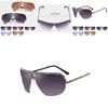 Premium Quality Oversize Goggle Frame Sunglasses With Timeless Design And Gradient Lens