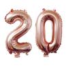 32 Zoll Gold Silber Zahlen Folienballons 10 20 30 40 50 60 70 80 90 Jahre Alt Kind Erwachsener Geburtstag Jubiläum Party Dekoration