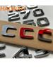 Chroom voor Mercedes Benz GLE Coupe C292 W166 W167 GLE250d GLE350de GLE300d GLE350e GLE350d GLE400d GLE500e 4MATIC Emblemen PP5