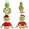 Grinch Christmas Chefs Dress Up Plush Toys Stuffed Dolls Kids Gift Soft Cuddly