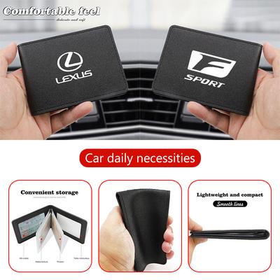 Luxe Lederen Autodocumentenhouder ID Creditcard Case Voor F SPORT ES UX 300e GS GX IS LS LX LBX NX RX 350h 450h