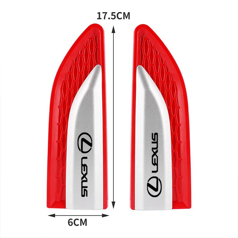 Car Body Protective Sticker Car Fender Side Blade Badge for Lexus CT200h F sport ES LS IS GS LC RC RX UX NX LX Car Accessories