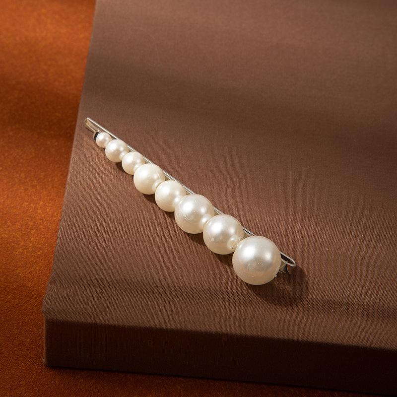 Pearl Word Clip Women'S Temperament Bangs Forehead Broken Hair Edge Clip High Sense Simple Bb Clip