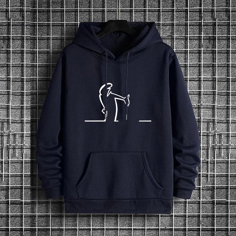 Mens Fall/Winter Hoodie 2025 Warm Pullover Casual Sweatshirt Outdoor Fashion High Quality Hooded Home New Men's Clothing