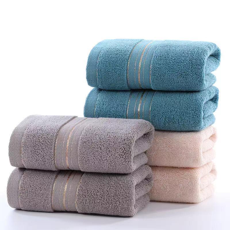 Soft, Absorbent Cotton Face Towel: Ideal for Men & Women, Embroidered Logo, Perfect for Adults