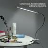 Flexible Reading LED Desk Lamp Metal Hose Lamp with Clip USB Interface Table Lamp