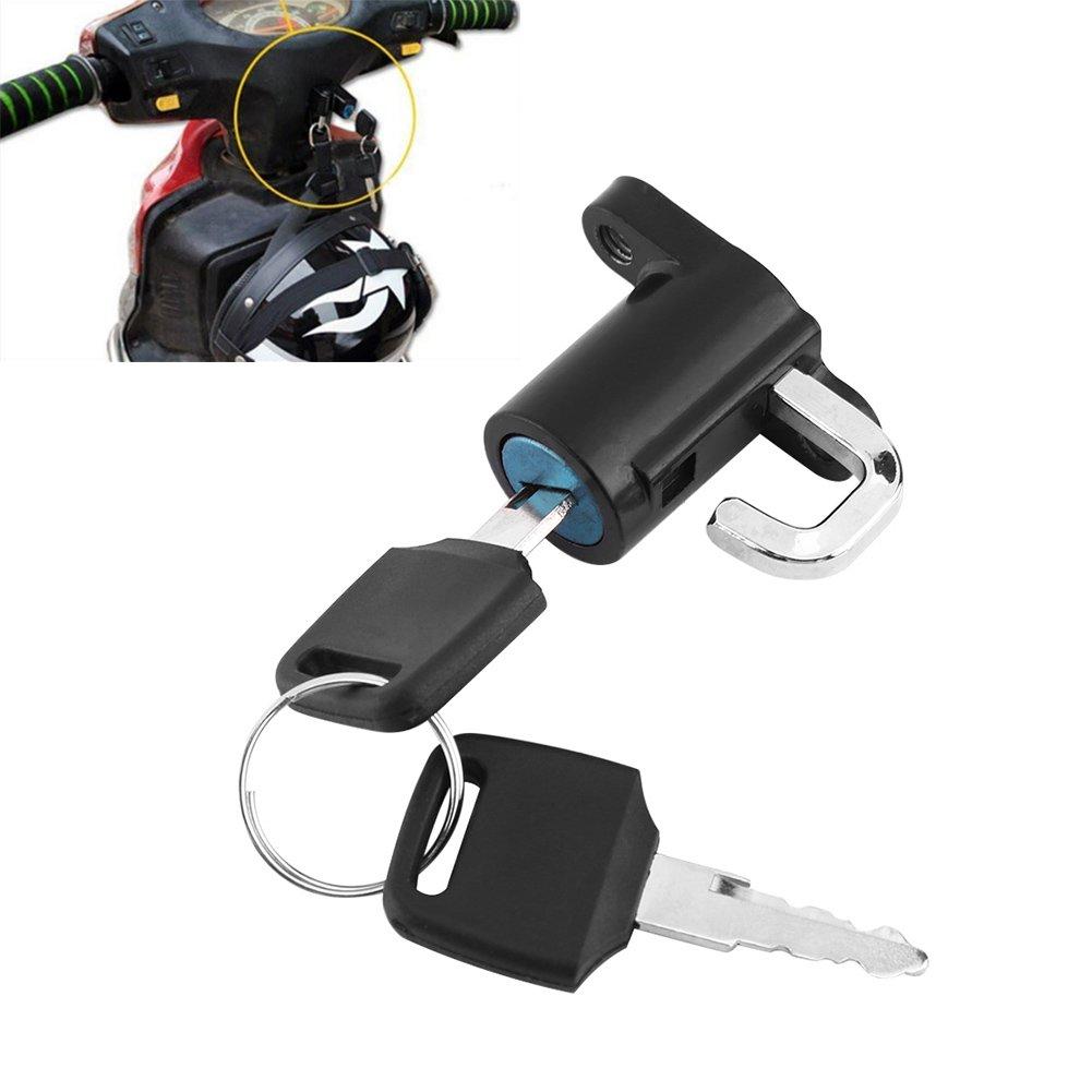 Helmet Lock, Helmet Holder with 2 Keys, Easy Installation, Aluminum Alloy, Easy To Install,