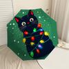 Christmas Cat Lights Umbrella: - Automatic Opening & Closing, A Festive Gift for Outdoor Adventures 130