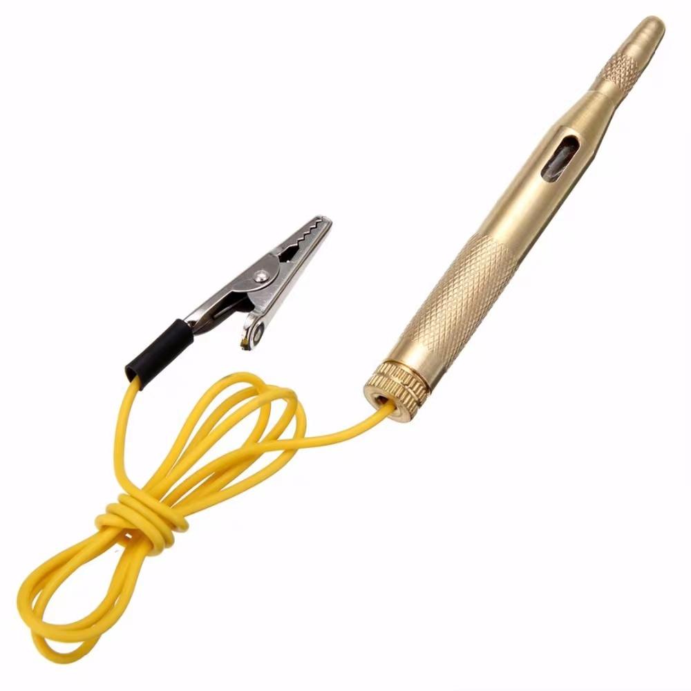Auto Car Light Circuit Tester Lamp Voltage DC 6V 12V 24V Copper Test Pen Detector Probe Light System Test Probe Lamp Tools Fuse Holders1