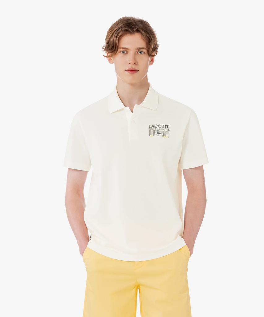 LACOSTE Men'S Roland Garros Graphic Polo Shirt Ph0379-56G 70V
