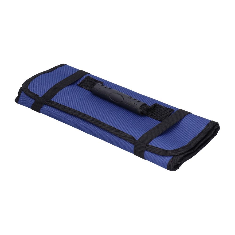 Portable Reel Type Tool Bag 22 Pockets Tool Storage Bag Durable Wrench Roll Up Bag  Electrician