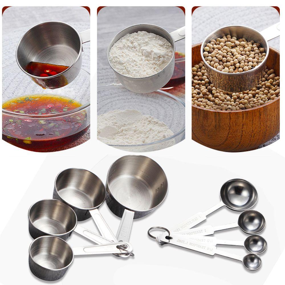 Tools Utensil Set Tableware Stainless Steel Flour Scoop Scales Measuring Spoons Measuring Cups