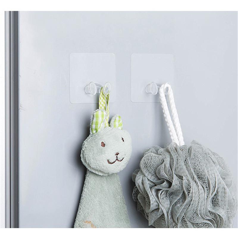 

4 шт., настенный держатель для вилки, пластиковый крючок для вешалки для домашнего офиса 4pcs