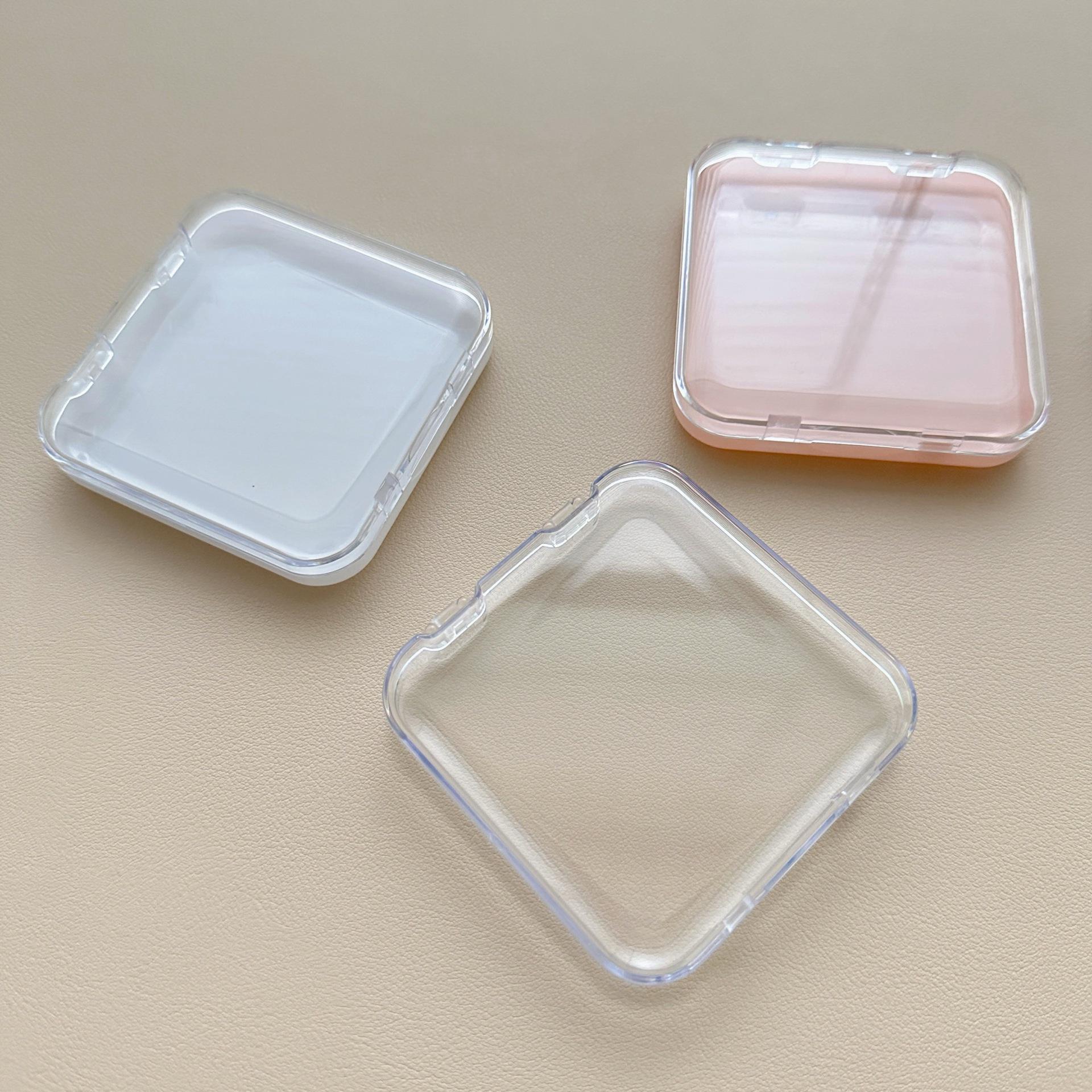

Transparent Wearable Manicure Storage Box with Thickened Display and Crystal Glue Strip for Gift Packaging