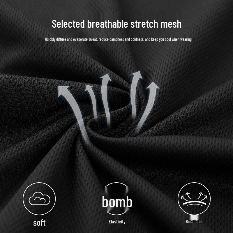 Men's Quick-Dry Loose Fit Sports T-Shirt - Breathable, Sweat-Wicking, Plus Size, Short Sleeve for Summer.
