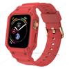 Case for Apple Watch Band 44mm 45mm 49mm 42mm 40/38 Watch Strap for Iwatch 7 8 6 5 4 SE TPU Protective Cover Silicone Bracelet