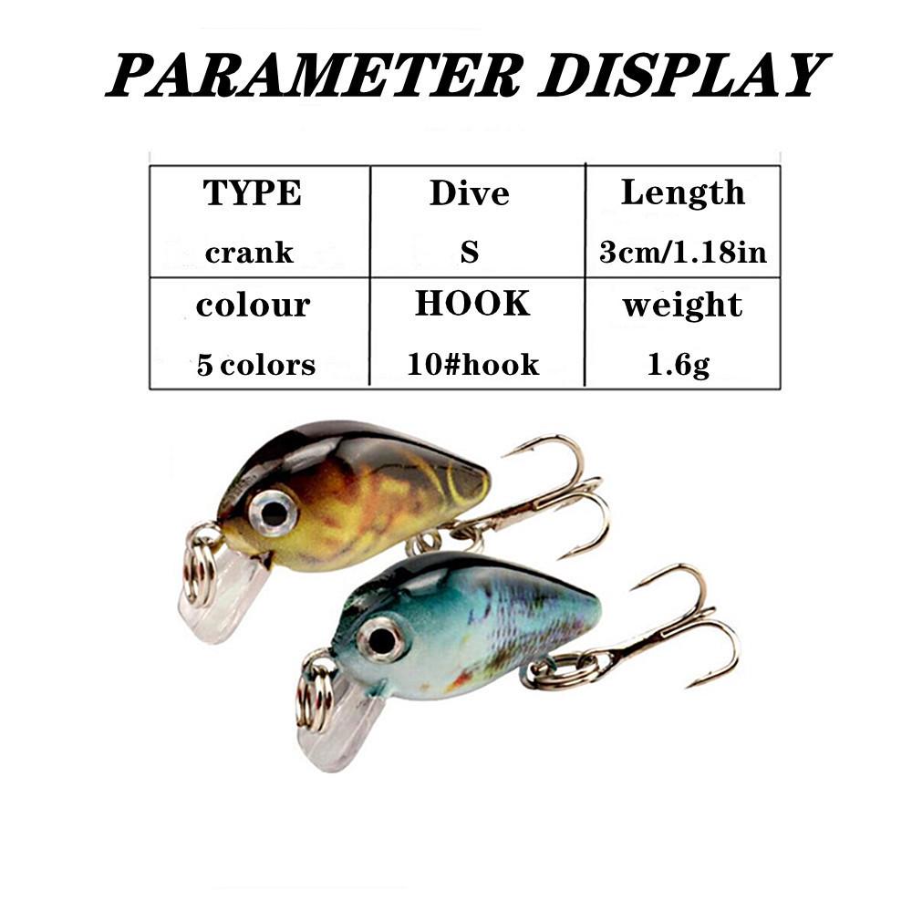 3D Printed Mini Rock Fat Man Bionic Minnow Fishing Lure