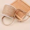 Khaki Geflochtenes Jute Garn - 5mm Dick, DIY Vintage Bastel Schnur für Geschenkverpackung & Bekleidungszubehör