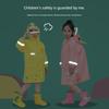 Kids Raincoat Girl Boys Kindergarten Baby Pink Cartoon Dinosaur Elementary School Students Poncho Girls for School