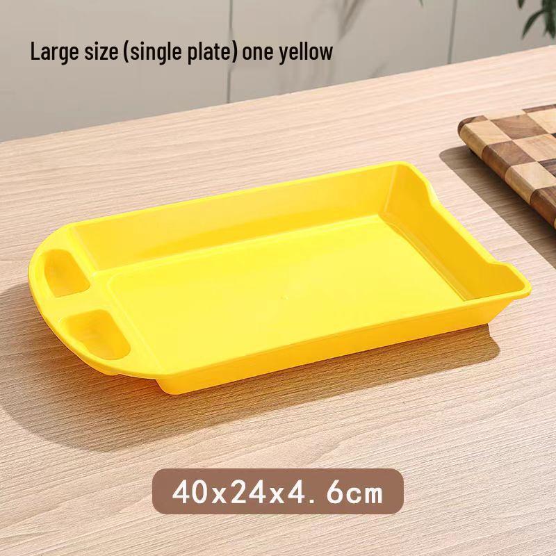 Утолщенные пластиковые квадратные сервировочные подносы (3-Pack)