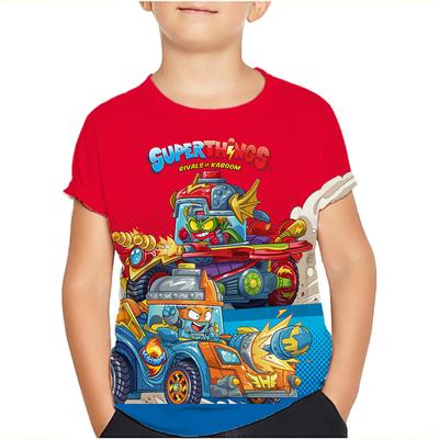Superzings 7 Boys Clothes T-shirt New Summer Clothing Children's Wear Tops Short Sleeve Tees Kids Cartoon Tshirts