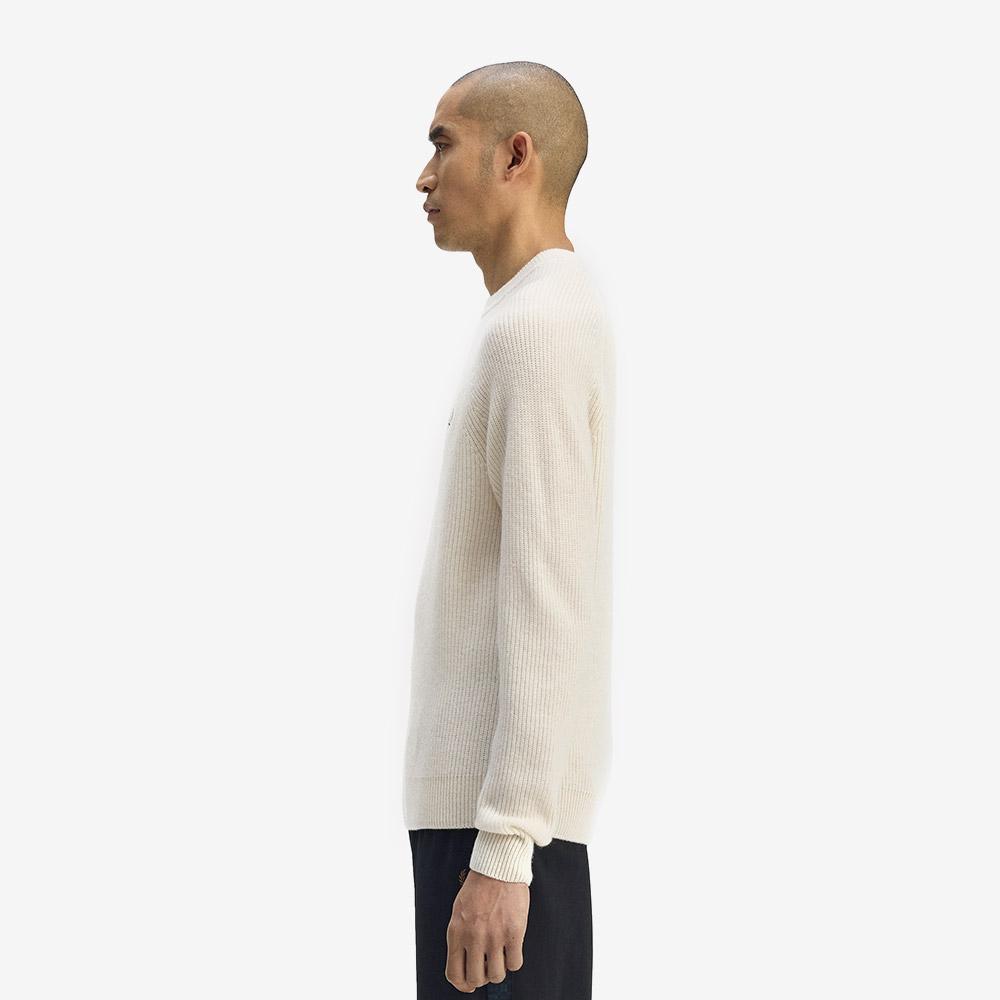 Fred Perry [Sharp] Lambswool Raglan Knit - Ecru Afpm2531548-560