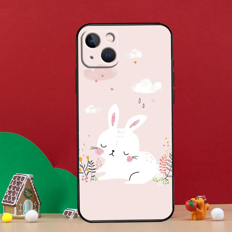 

Cartoon Rabbit Bunny Phone Case For iPhone 15 12 13 Mini Plus X XR XS 11 14 Pro Max Back Cover Shell iPhone 14 Pro