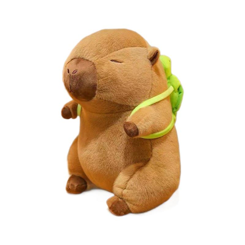Capybara Turtle Backpack Plush Toy for Kids