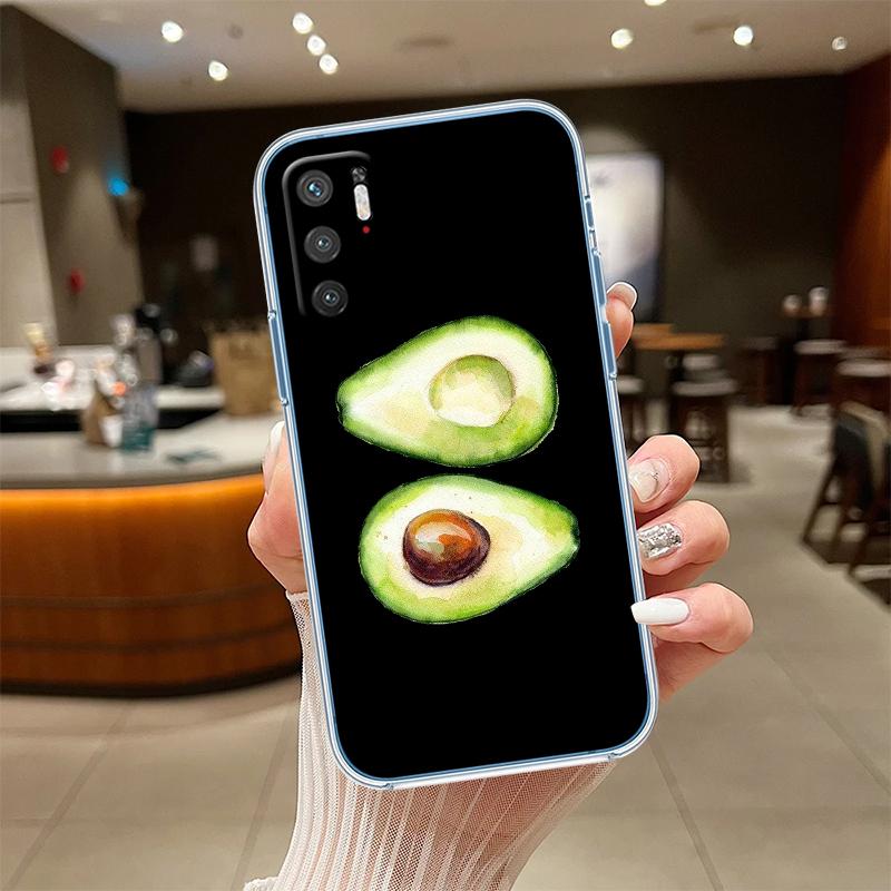 UP9 Avocado Fruits Transparent Phone Case for Samsung Galaxy A04 A04S A14 A23 A34 A54 M23 M33 M52 M53