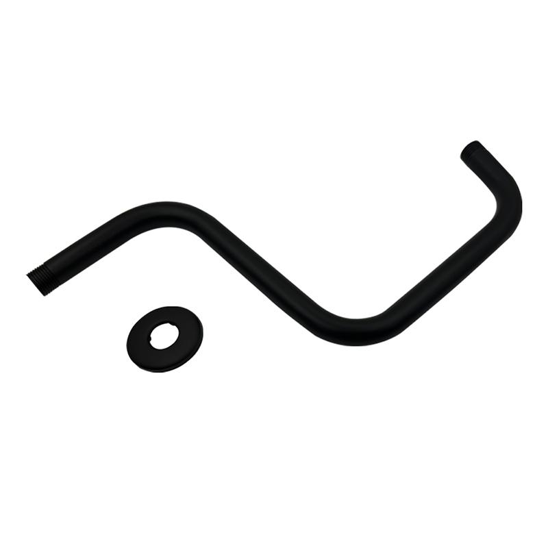 Shower Head Extension Arm 13inch Rise Gooseneck Risers Installs Shower Arm