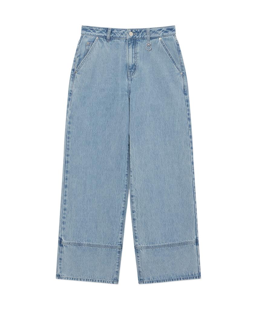 COVERNAT WOMAN Wide Denim Pants Light Blue