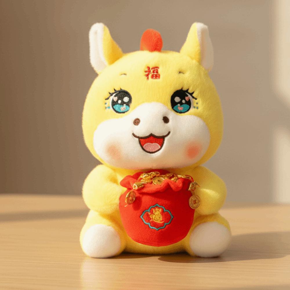 Cute 2026 Horse Plush Doll Good Luck Zodiac Pony Figurine Adorable Stuffed Horse Toy Year of Horse