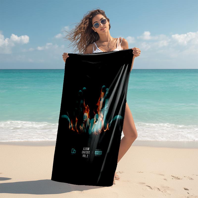 Beach Towel with Jul Fait d'or Pattern - soft,absorbent,machine washable Lightweight&Modern,swimming,Travel Essentials