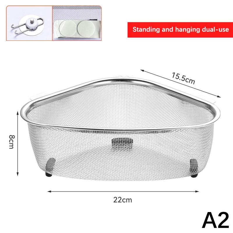 

Сливная корзина для кухонной раковины, треугольная корзина для еды, овощей, фильтр для яиц, органайзер для хранения, кухонная полка, стеллаж для сушки