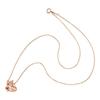 White Clover Kuromi Dancing Stone Necklace Heart Sanrio Pendant Pink SAKU-N052PG Women