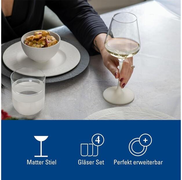 Набор бокалов для белого вина Villeroy & Boch Manufacture Rock blanc, 4 предмета (1137998120)