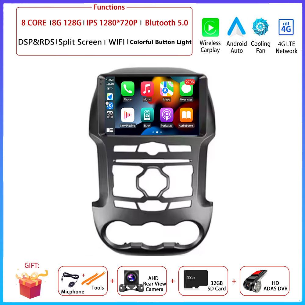 For Ford Ranger 3 2011 2012 2013 2014 2015  Android  Carplay Auto Car Radio Navigation GPS Multimedia Video Player DSP 4G AMI