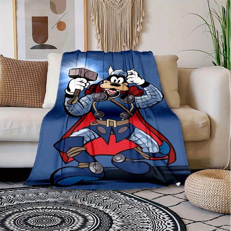 1pc Goofy Printing Blanket Soft, All Season Throw for Living Room, Bedroom,Personalized Gift with Adorable Cartoon Design