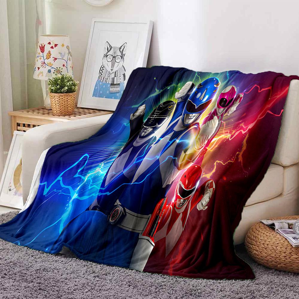 Rangers Team-up Flannel Blanket, Soft Polyester, Modern Design, All-Season for Camping, Travel, Gifts for Holidays or Birthdays