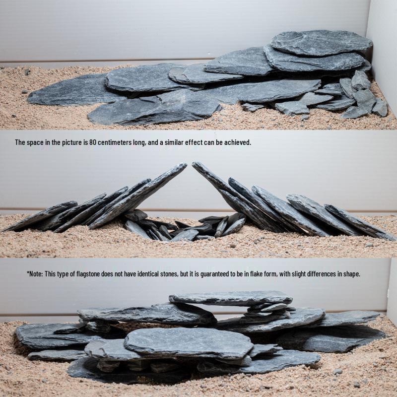 Naturschiefer Bachstein: Aquariumgestaltung & Schildkröten-Sonnenplattform