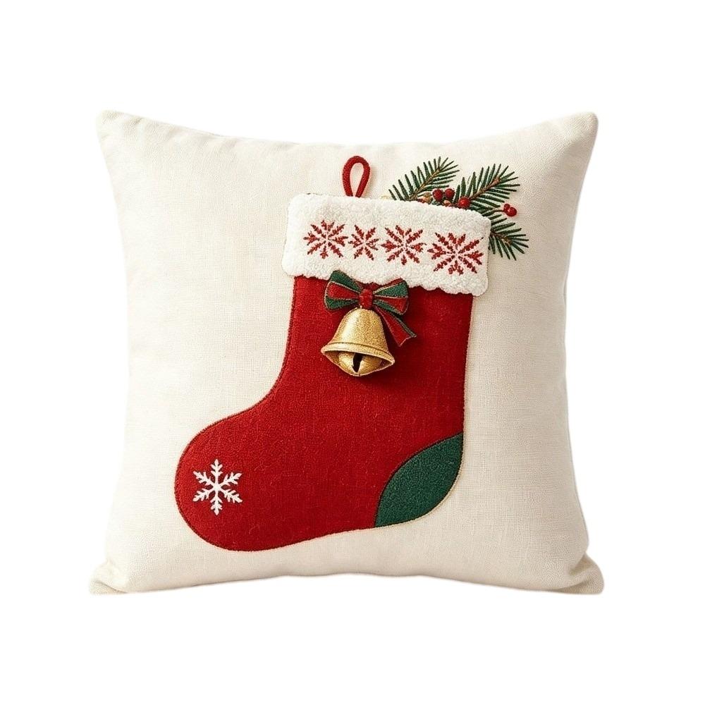 2D Flat Christmas Pillow Cover Christmas Tree Xmas Tree Pillowslip Throw Cushion Case Winter Decor