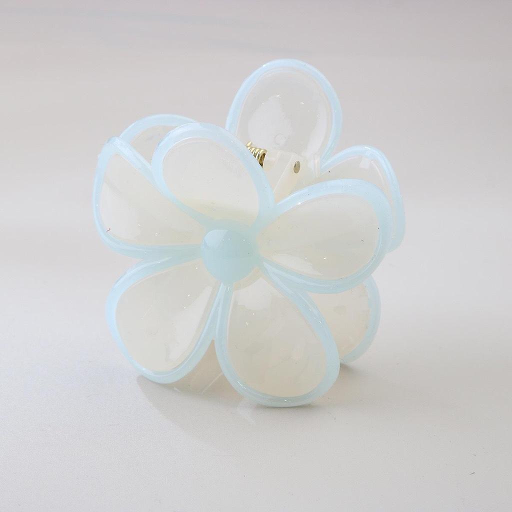 Korean Style Plumeria Hair Clip - Elegant Updo Claw Clip for Women, Perfect for Vacation & Gentle Style