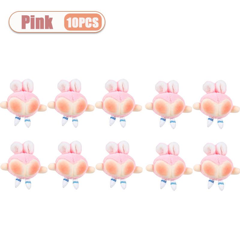 1-20PCS Creative Rabbit Easter Plush Hanging Pendant Ugly Cute Butt Bunny Doll Toy Ornament Playful Novelty Gift