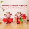 Feng Shui Wealth God Turning Fortune Resin Craft For Housewarming And Business Success