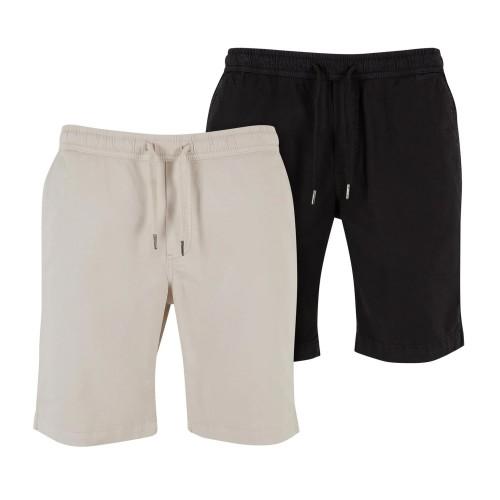 Urban Classics Mens Twill Stretch Shorts (Pack of 2)