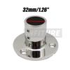 Tubo de 7/8' ou 1' 22mm/25mm, tubo marinho, aço inoxidável 316, corrimão de convés, montagem de corrimão, base redonda, acessórios para barcos